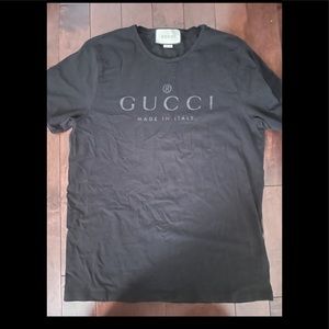 Gucci t-shirt black size XL authentic